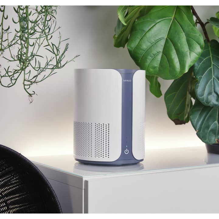 White Grey Miko Air Purifier with Essential Oil // Ibuki for wholesale on Faire
