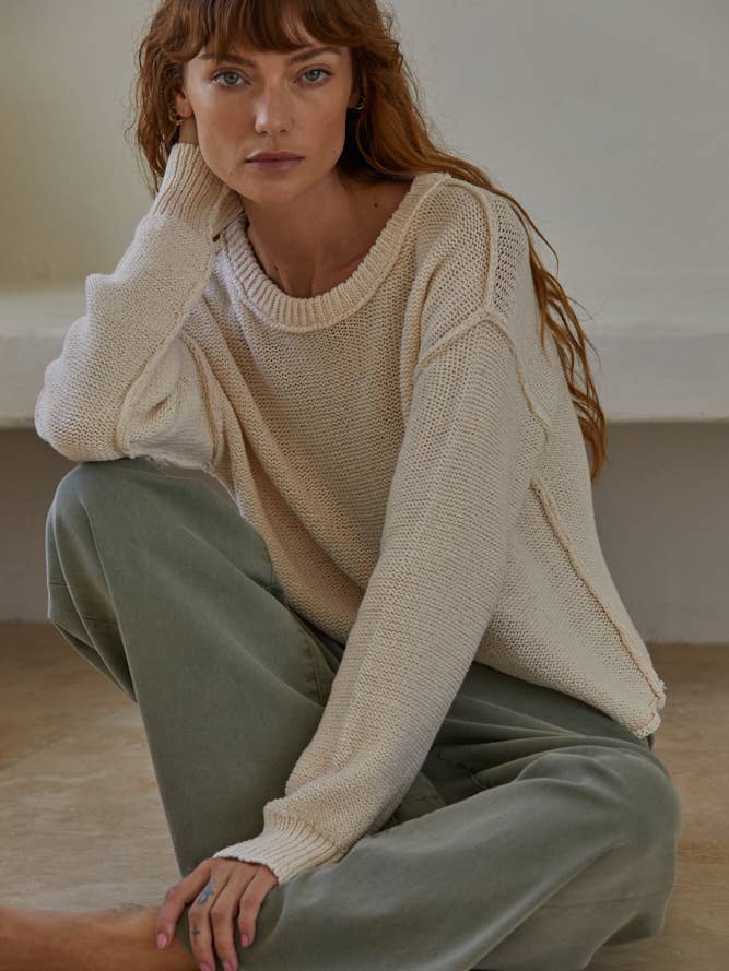 W1155 | Knit Sweater Crew Neck Long Sleeve Pullover Top and other Purchase Wholesale liverpool. Free Returns & Net 60 Terms on Faire trending on Faire.