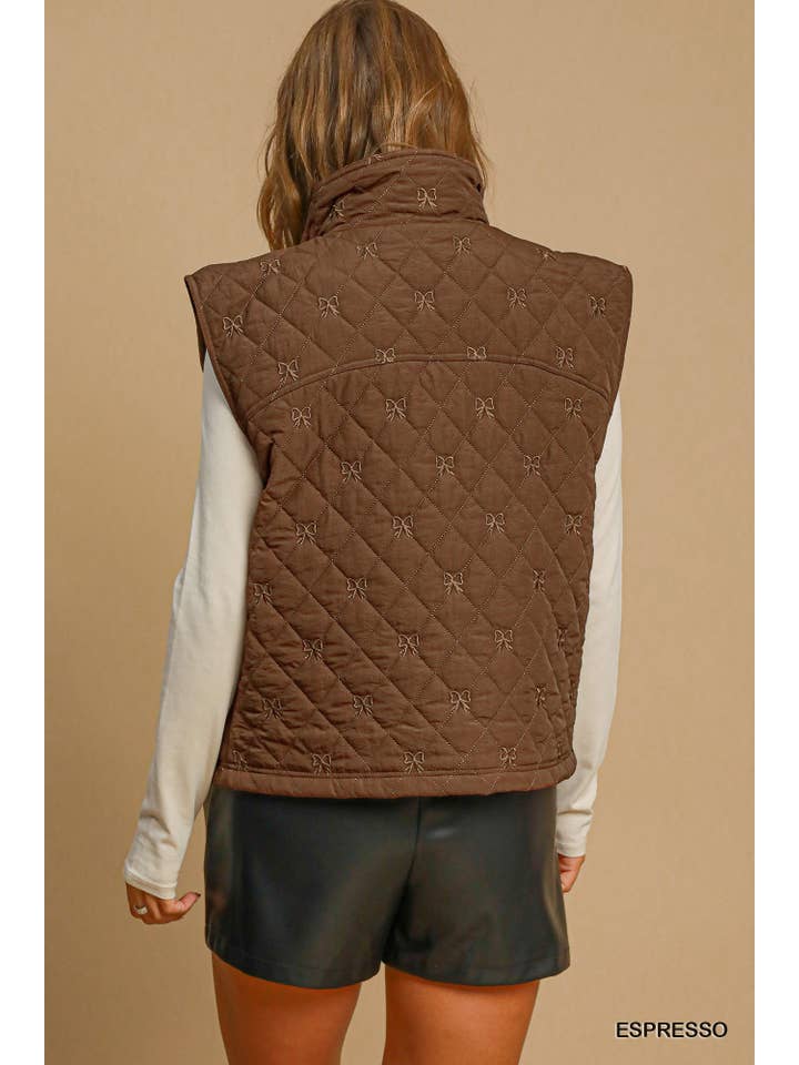 Vanilla Monkey - Vente Veste sans manches – femme - Gilet matelassé sans manches avec détails en forme de nœud3