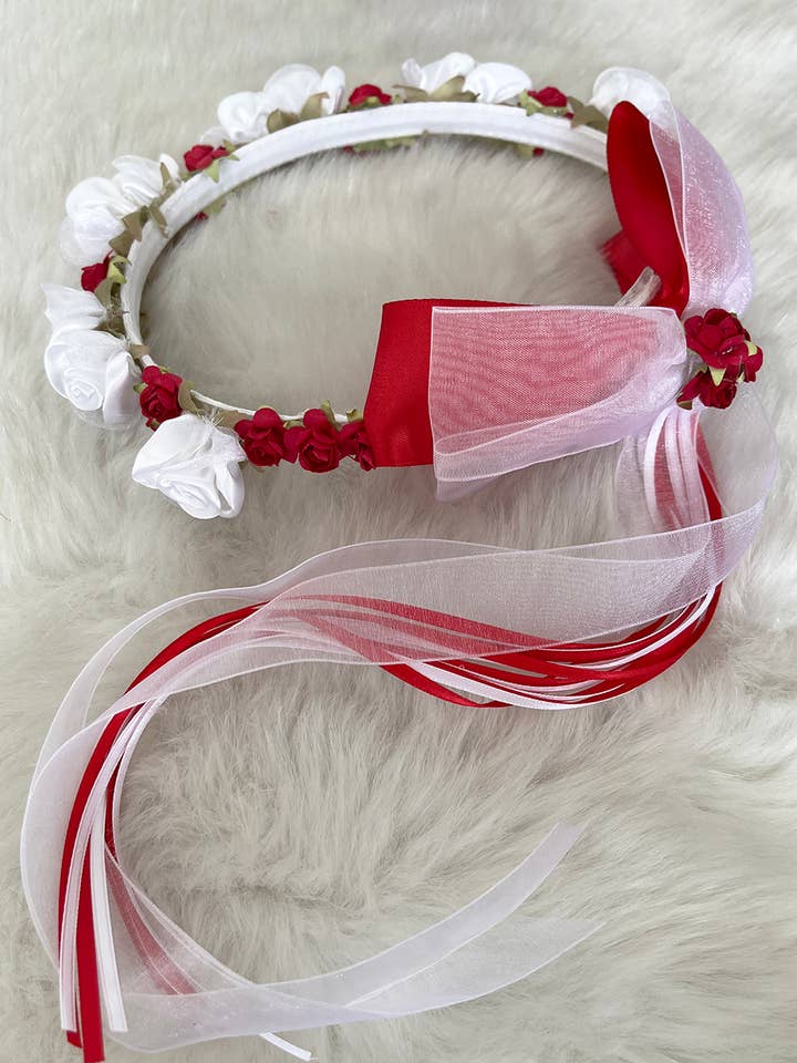 *REBAJA* Corona de flores falsas con lazo para venta al por mayor de Kid's Dream