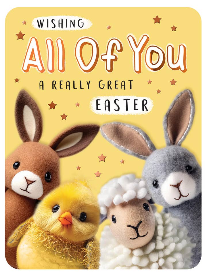 Påskkort, Till Er Alla, Filtleksaker för wholesale av Piccadilly Greetings