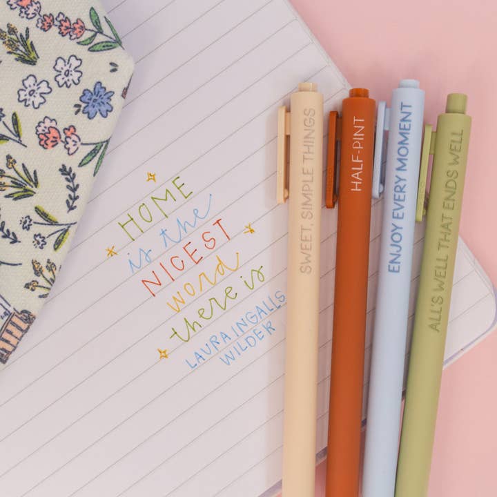 Pippi Post - Wholesale Pen - Little House On The Prairie Laura Ingalls Wilder Pen Set4