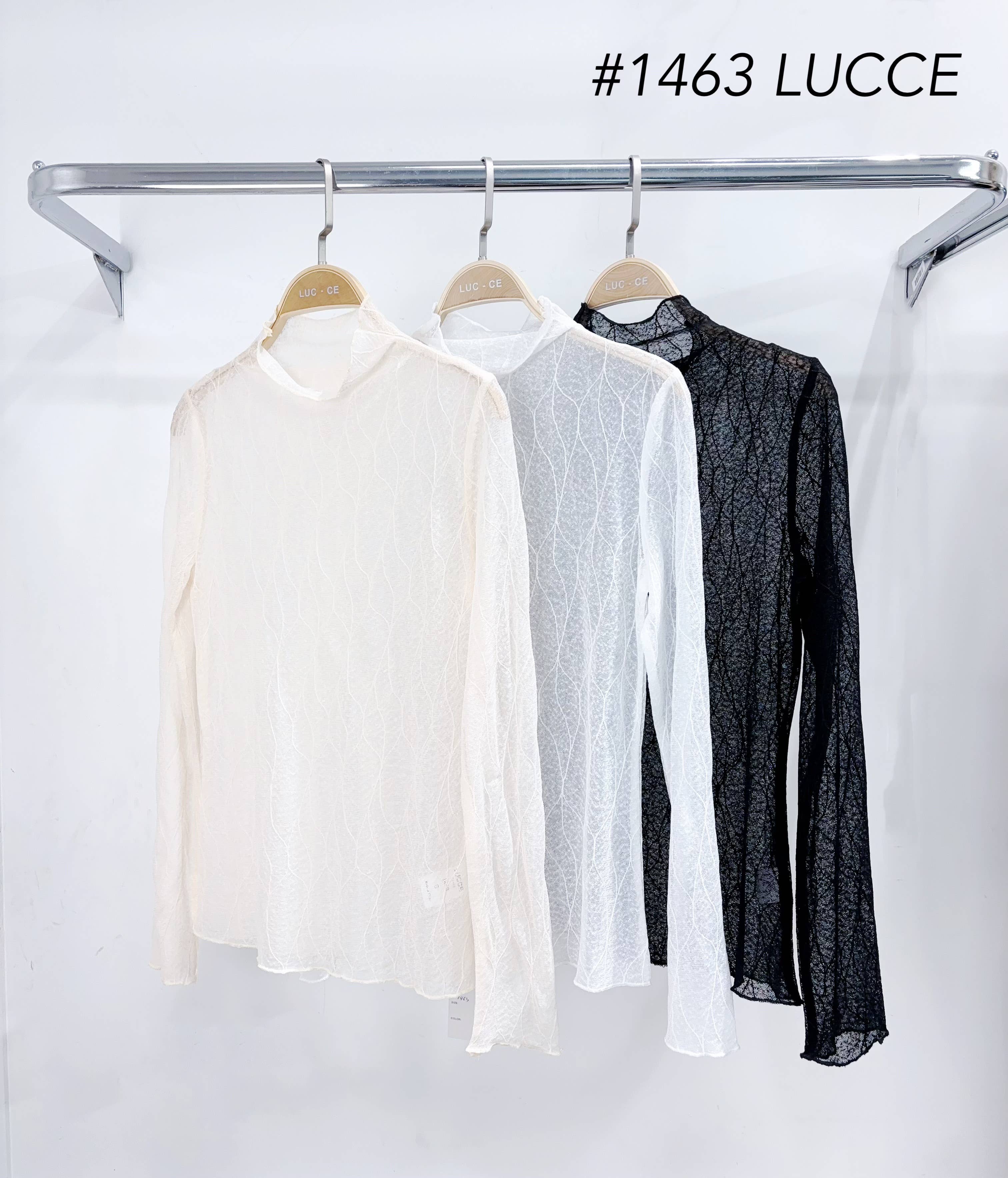 LUCCE - Wholesale Knit Top - Women's - Transparent under sweater with embossed pattern - 14636