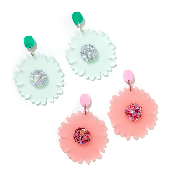Boucles d'oreilles Florence Flower//sélectionnez la couleur pour la vente par Emeldo