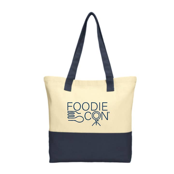 Foodiecon '25 - Tas - Natuurlijk / Marineblauw voor wholesale door Flavour Gallery