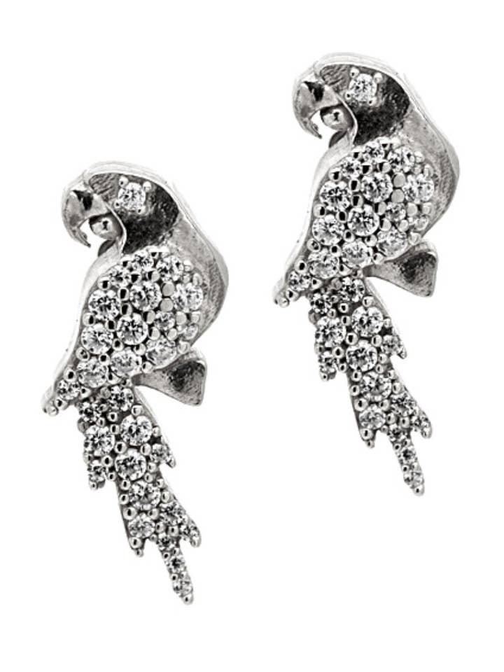 Mini Papegøje Øreringe for engroshandel hos THAIS BERNARDES GIOIELLI