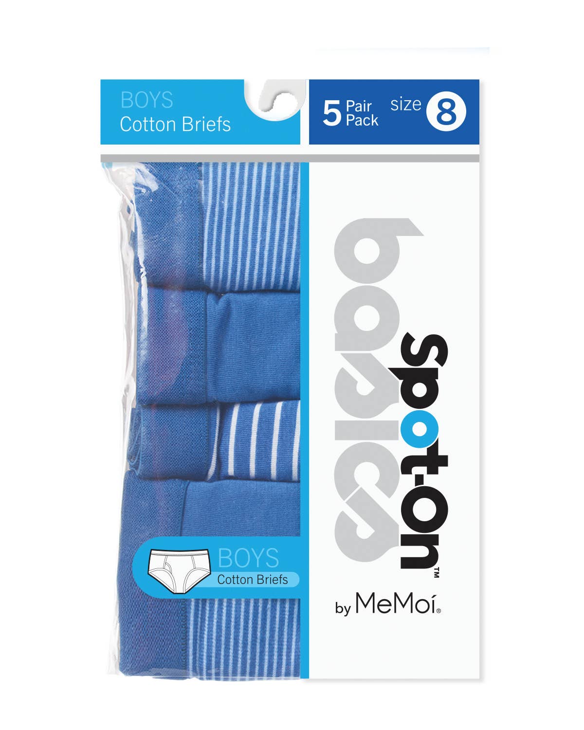 Out Of The Blue 5PR Pack Boys Briefs for wholesale on Faire1