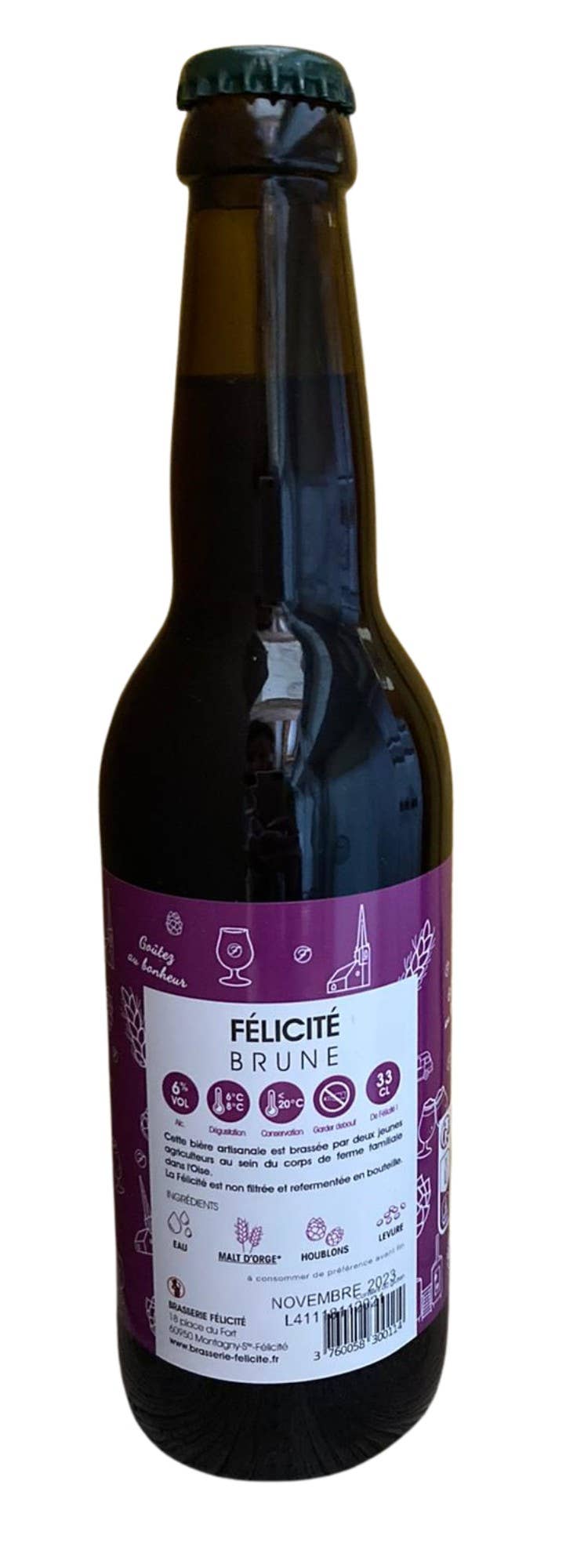 Brasserie Félicité – wholesale Öl – Félicité Brun Öl 33Cl1