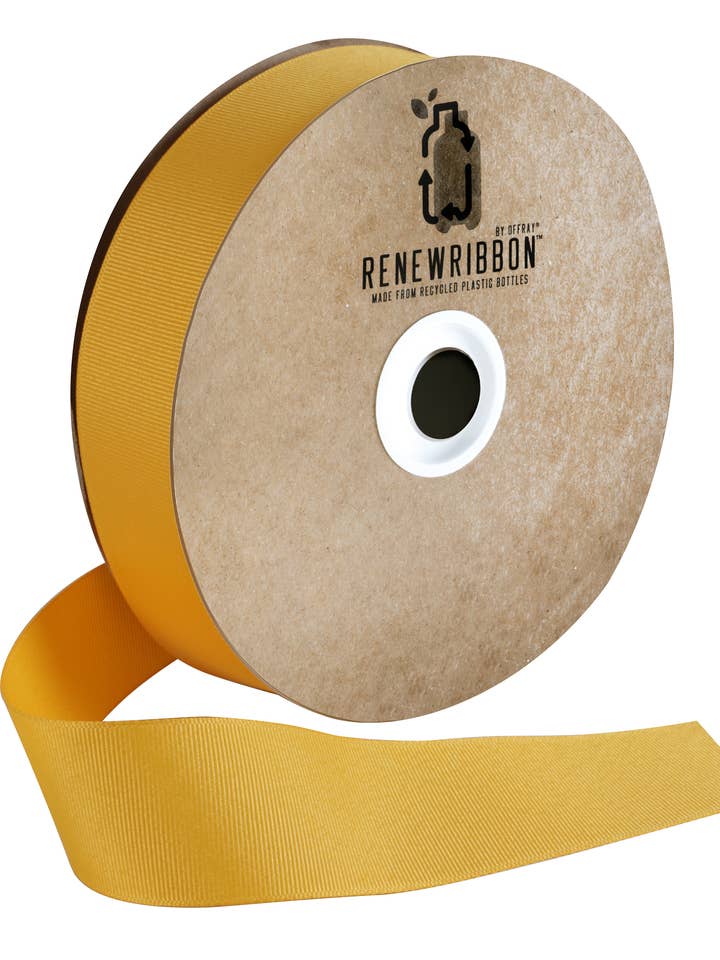 Renew Grosgrain Yellow Gold 1-1/2" x 50 Yards for wholesale by Berwick Offray Ribbon