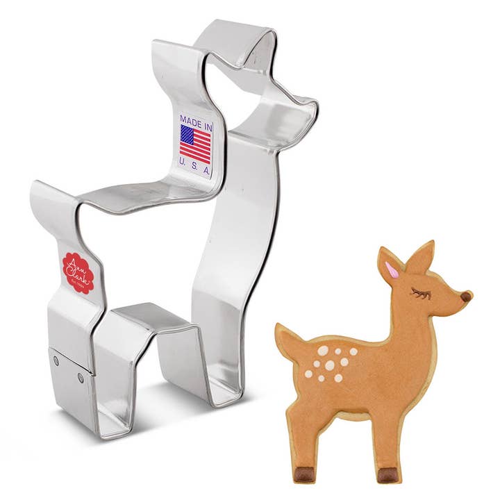 Cute Deer Cookie Cutter. (Bag of 1 Dozen) for wholesale by Ann Clark