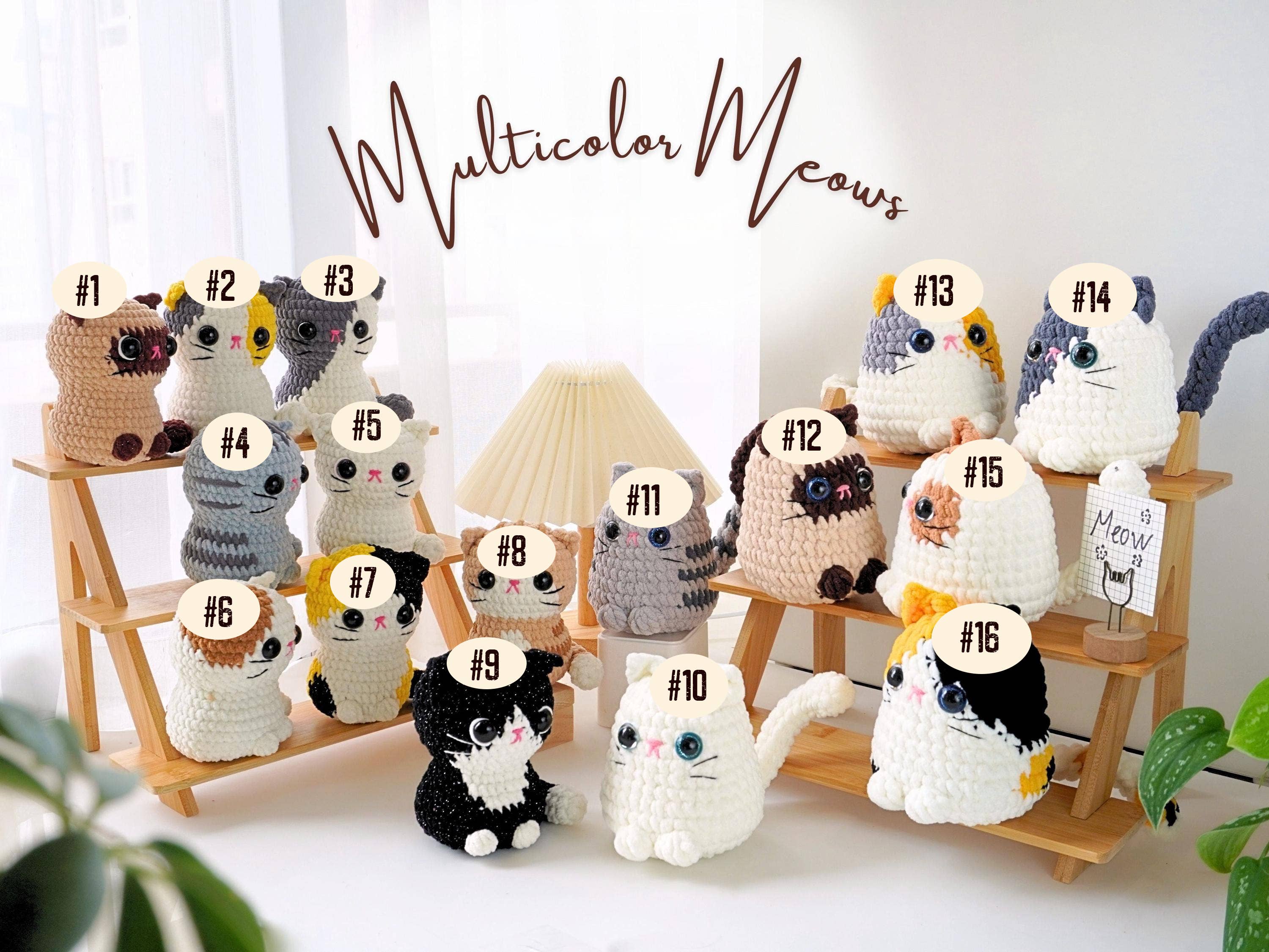 TOMOPOD LLC - Wholesale Stuffed/Plush Toy - Kids & Baby - Crochet Chonky Cats, Cute Amigurumi Cat Plushies 0