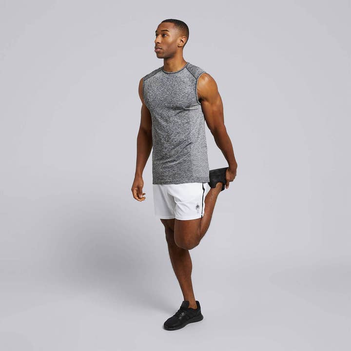 Calções Masculinos Elite Curve 7" - Branco por atacado de HPE Activewear