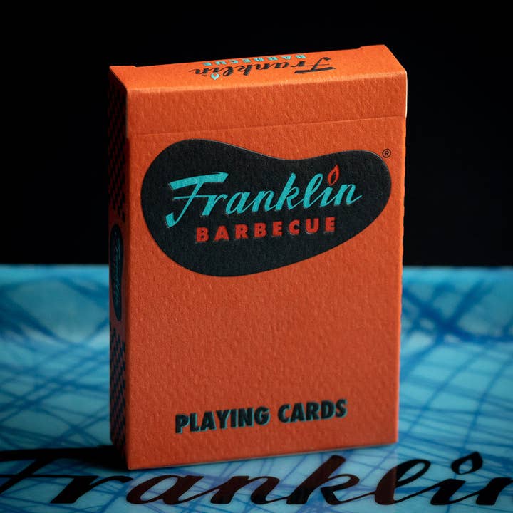 FRANKLIN BBQ CLASSIC ORANGE CARTAS DE JOGAR por atacado de FULTONS Playing Cards