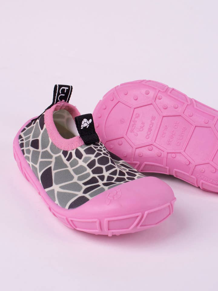 Turtl - Venta al por mayor Sandalias - Niños - zapatos de agua en rosa con estampado de concha de tortuga