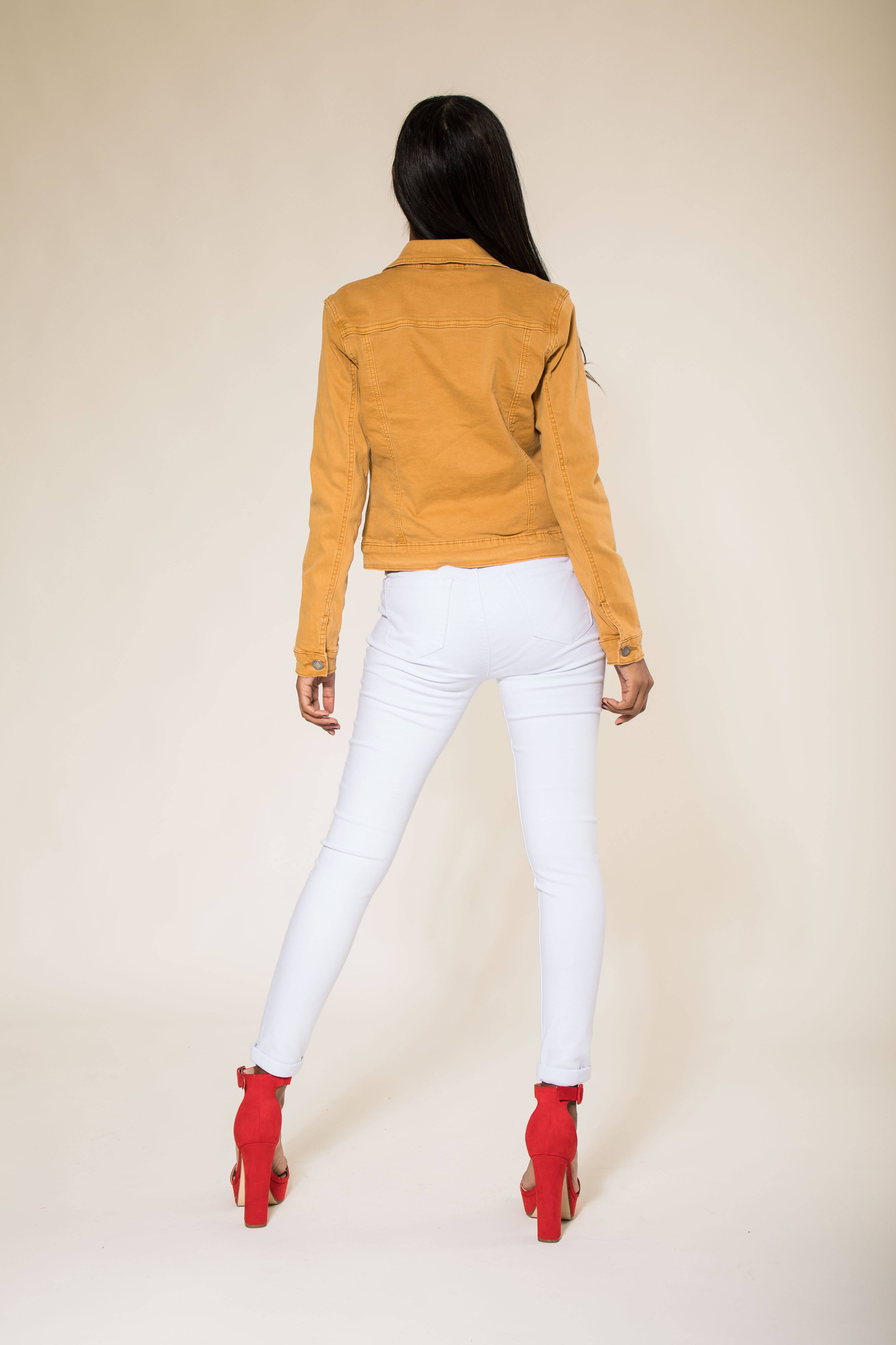 Nina Carter - Wholesale Jas - Dames - Stretch nauwsluitend jack kleur J212A54