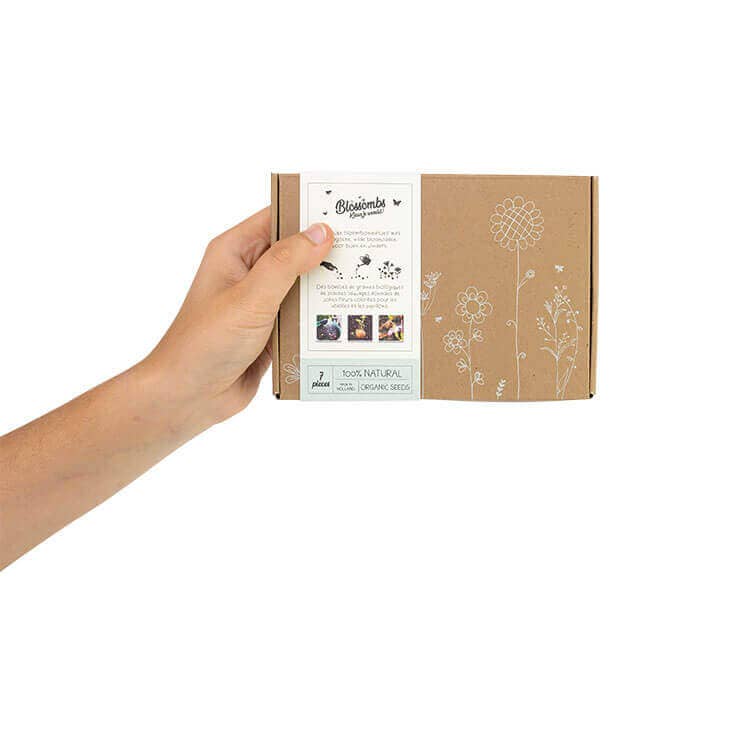 Blossombs - Wholesale Plant Seeds - Small Organic Gift Box with 7 seed bombs3