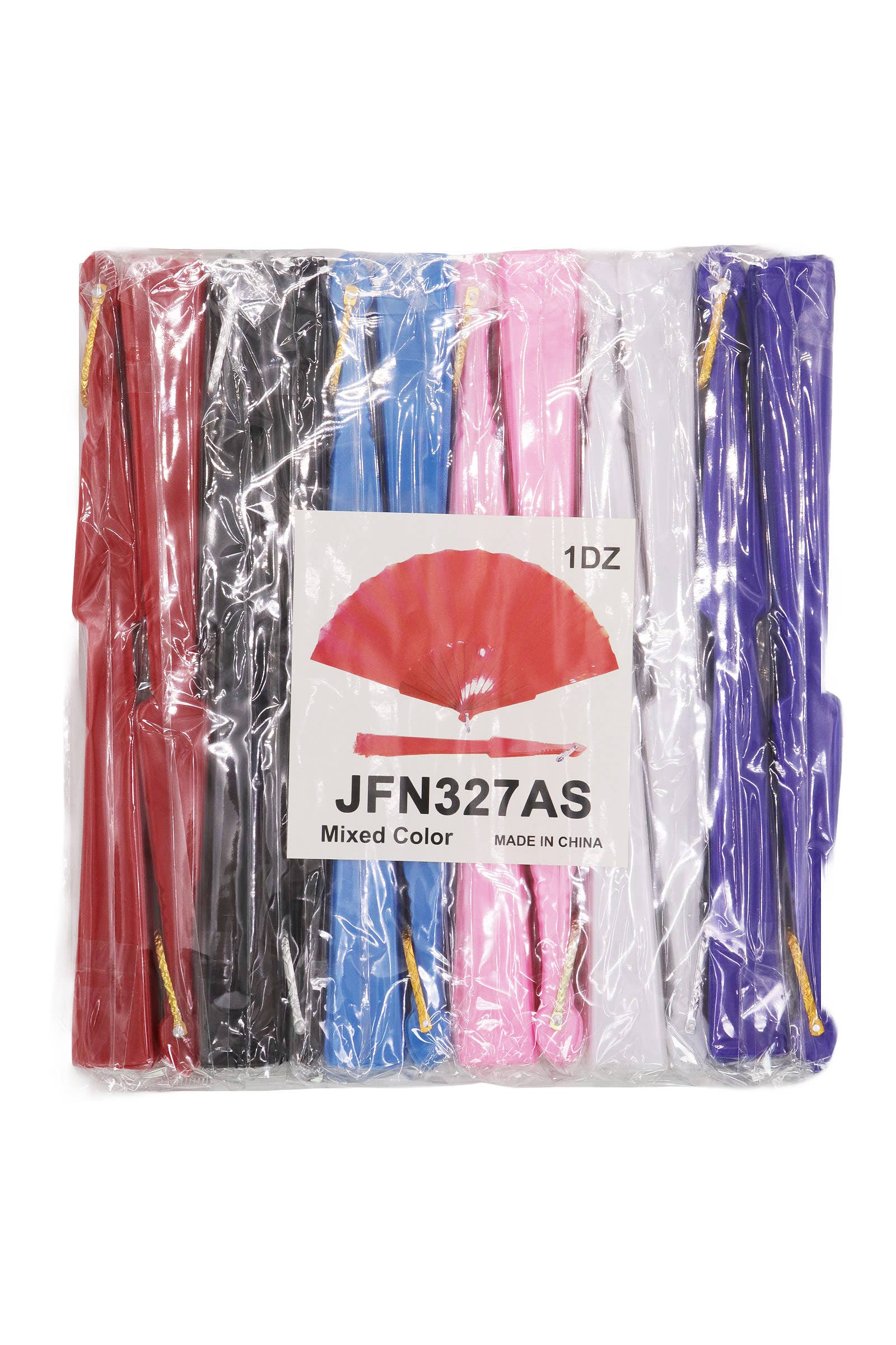 ASSORTED Solid Monochrome Oriental Hand Held Folding Fan for wholesale on Faire10