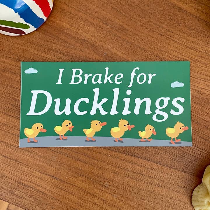 Adhesivo para parachoques I Brake for Ducklings para venta al por mayor de Jesse Haley