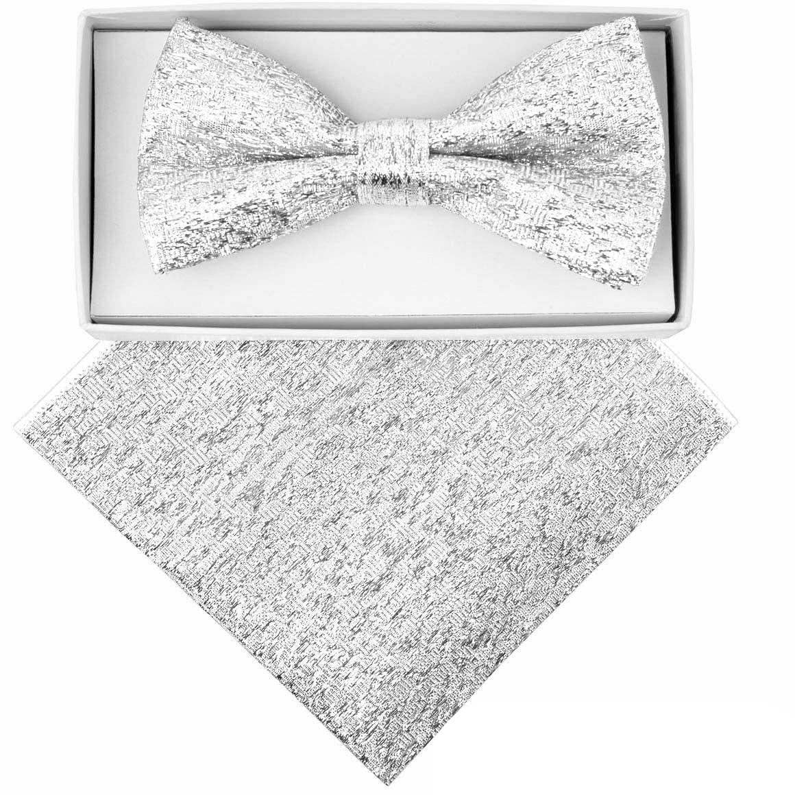 Dubal Brothers - Wholesale Bow Tie - Men's - VITTORIO FARINA Rhinestone Bowtie & Pocket Square by Classy Cufflinks9
