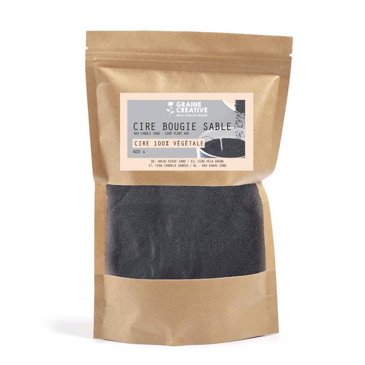 Graine Créative - Wholesale Craft Supplies - BLACK SAND CANDLE WAX 400 G0