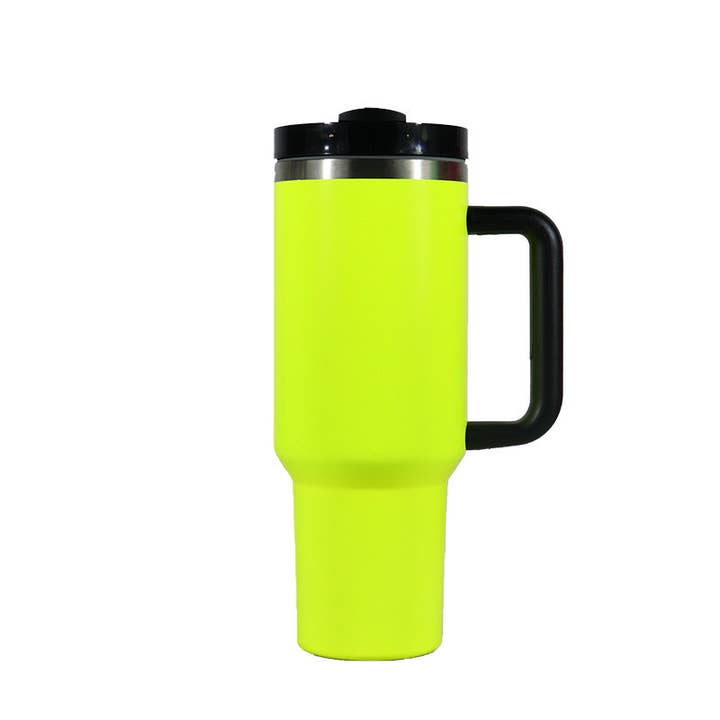 Candles Meta - Wholesale Insulated Mug/Tumbler - 40oz Fluorescent Colored Surface Stainless Steel Tumblers