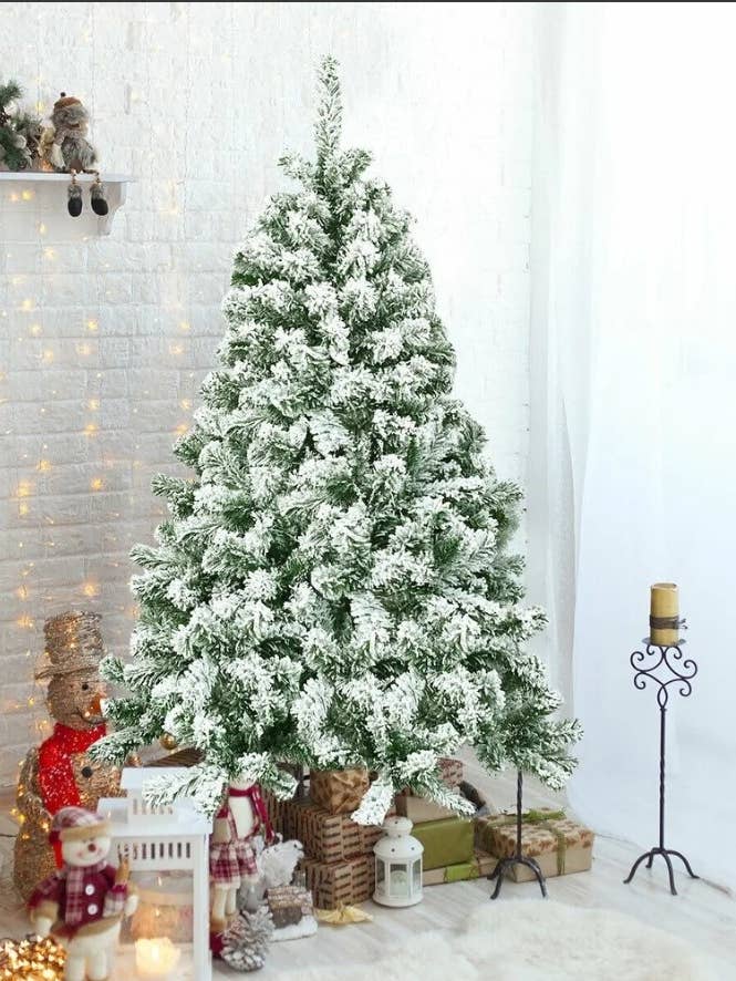 4ft Snow Flock Christmas Tree for wholesale by Perfect Holiday