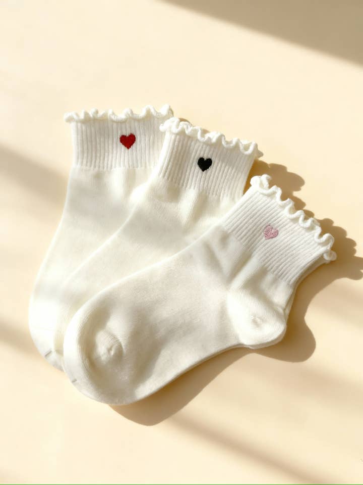 PRIV Sweetheart Socks 3 Pack for wholesale by PRIV Collections