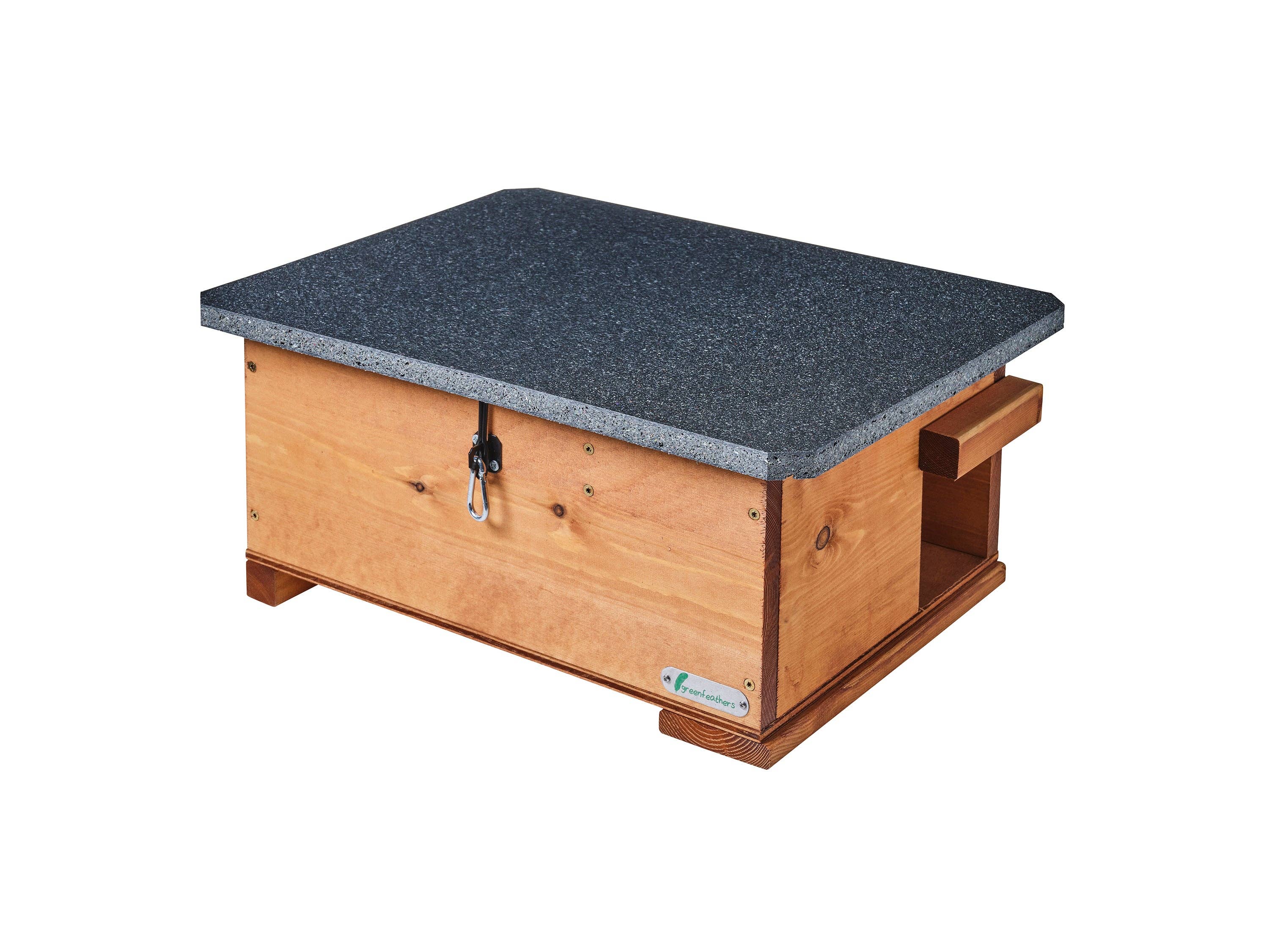 Green Feathers – wholesale Bird house – Handmade Wooden Hedgehog House4