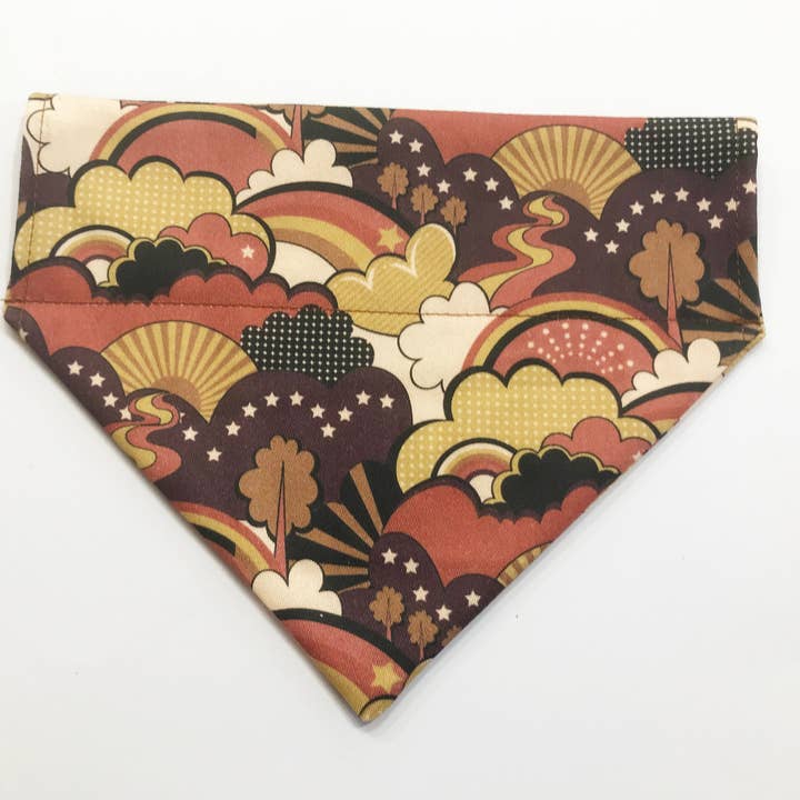 Hippie Dog Bandana, Groovy Dog Fashion, Gift for Dogs. for wholesale by Stan and Gwyn