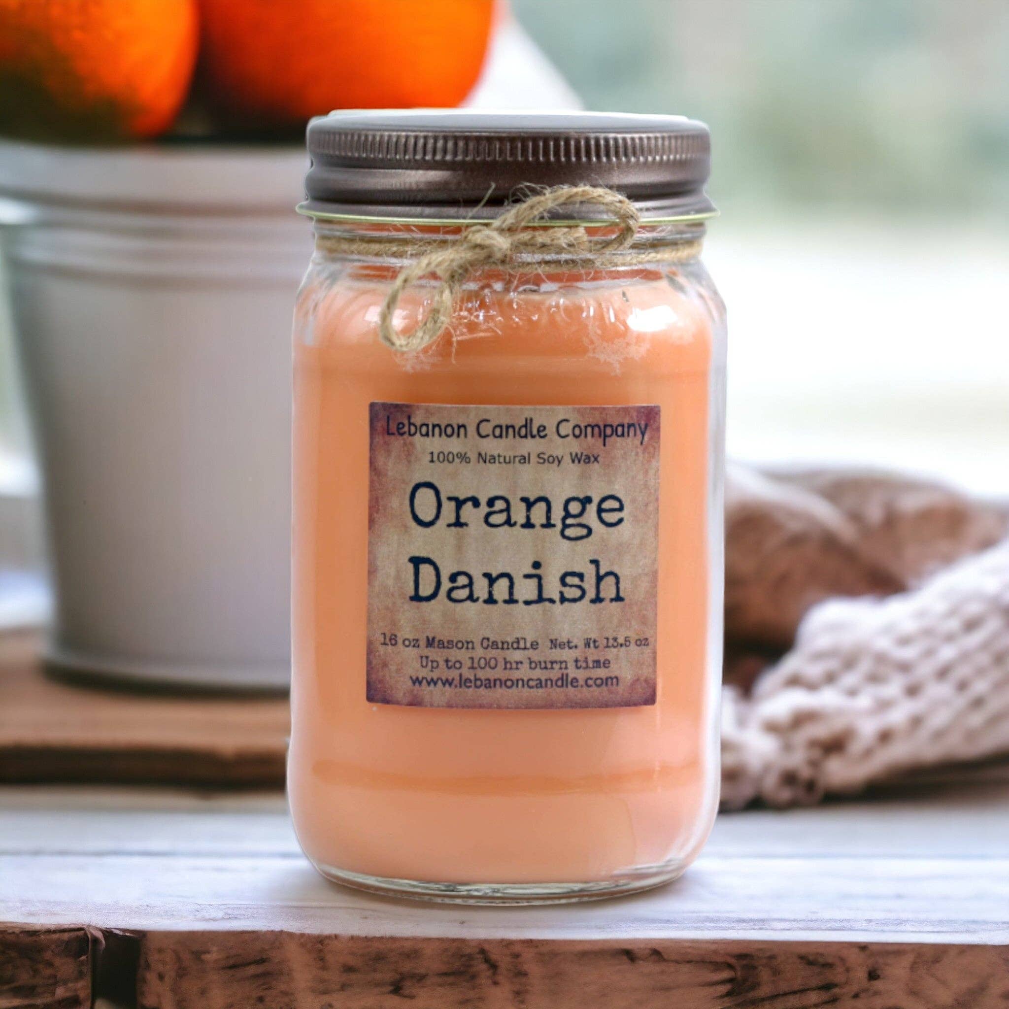 Lebanon Candle Company - Wholesale Jar/Filled Candle - Orange Danish Candle1