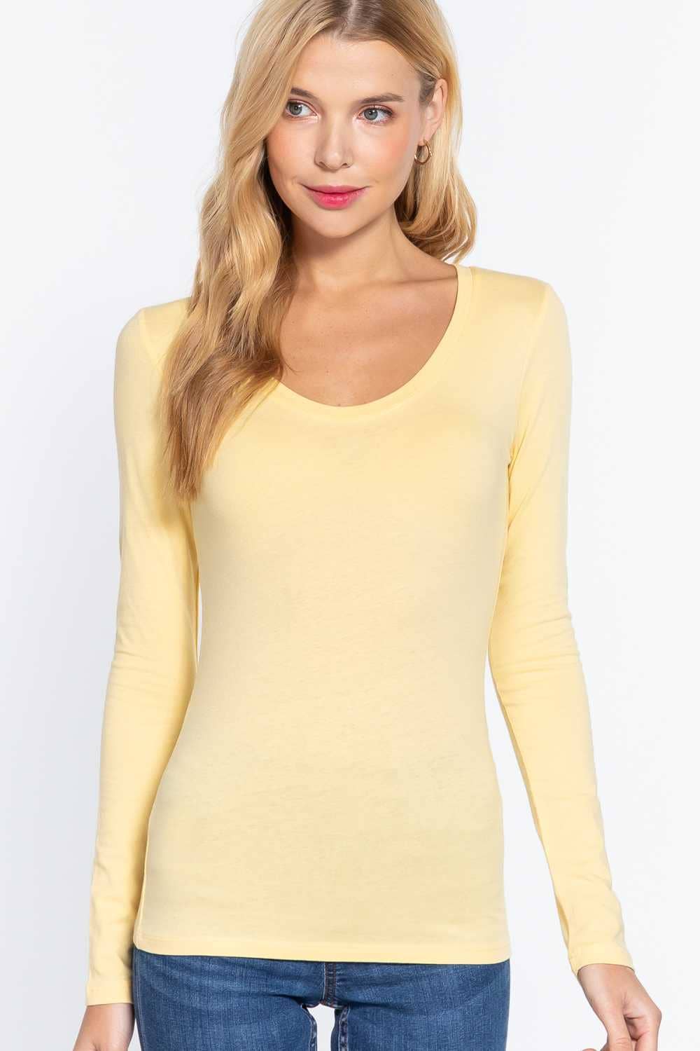 Vanilla Monkey - Wholesale Knit Top - Women's - Long Sleeve Scoop Neck Basic Top42