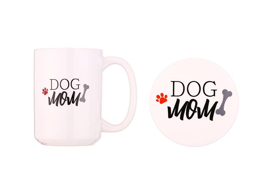 Nima Accessories Inc - Wholesale Coffee Mug - Ladies Dog Mom Coaster And Mug Gift Set1