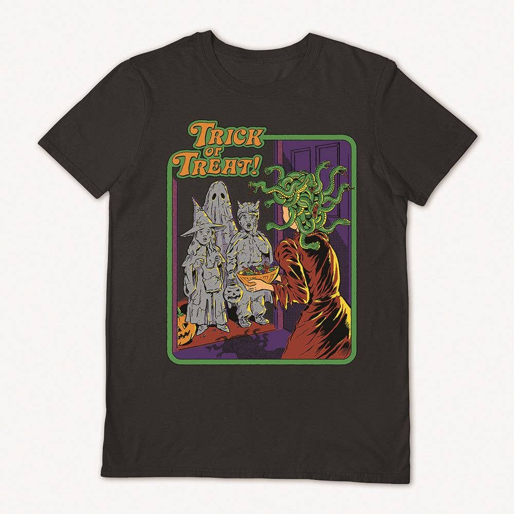 Pyramid International - Wholesale T-Shirt (Graphic) - Unisex - Steven Rhodes (Trick or Treat) Black Unisex T-Shirt0