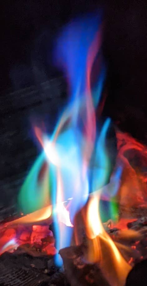 Azul/Verde Discos de llama de colores originales - Azul eléctrico de venta al por mayor en Faire1