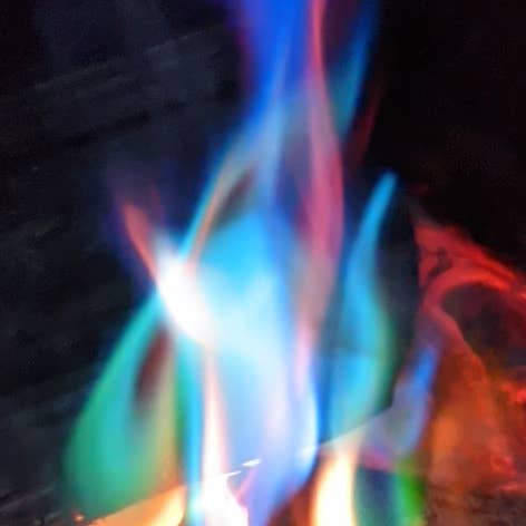 Original Colour Flame Pucks - Electric Blue for wholesale on Faire1