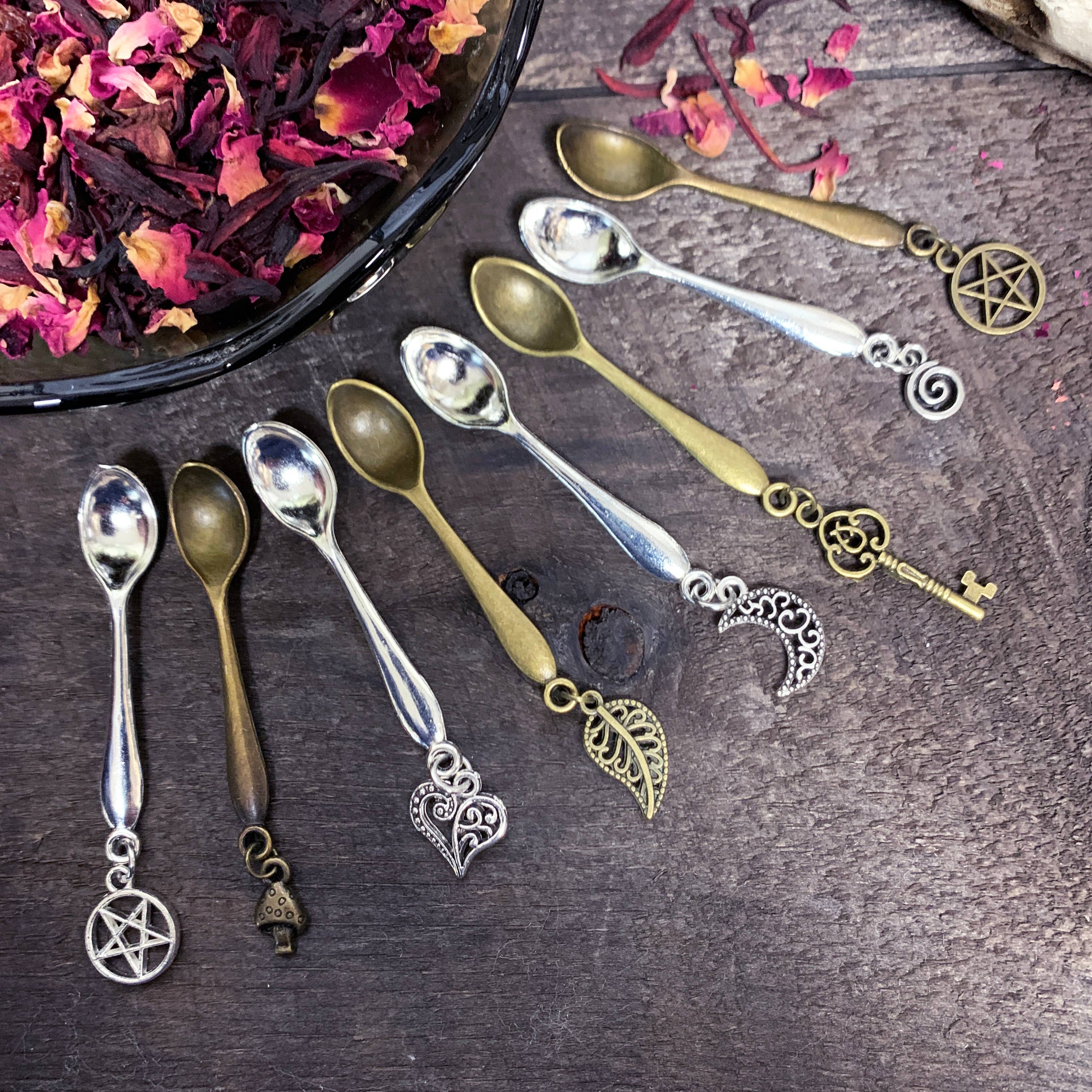 of Forest and Fae - Wholesale Meditation Supplies - Little Witchy Charm Spoons • Tiny Apothecary Spoons