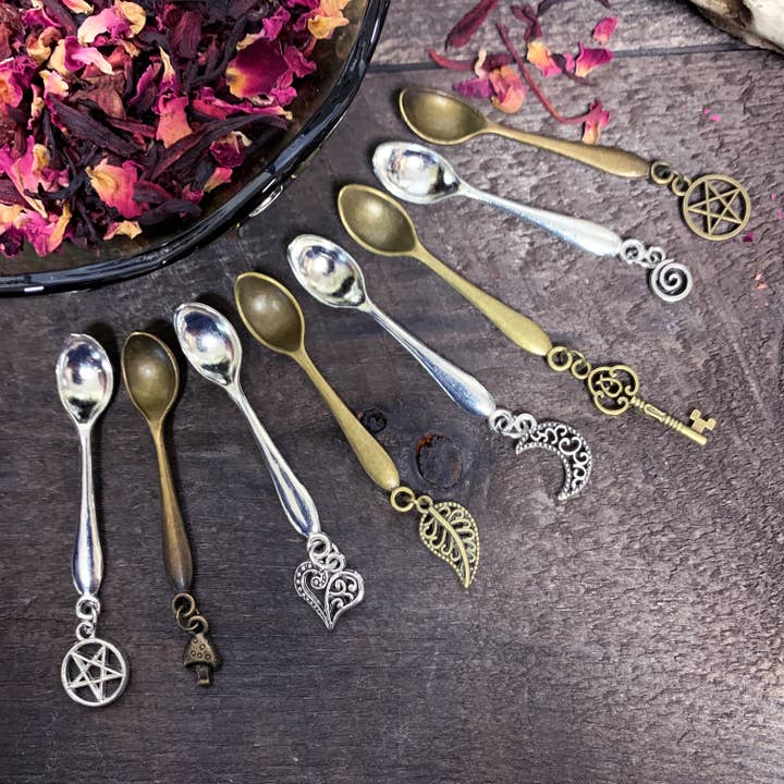 of Forest and Fae - Wholesale Meditation Supplies - Little Witchy Charm Spoons • Tiny Apothecary Spoons0