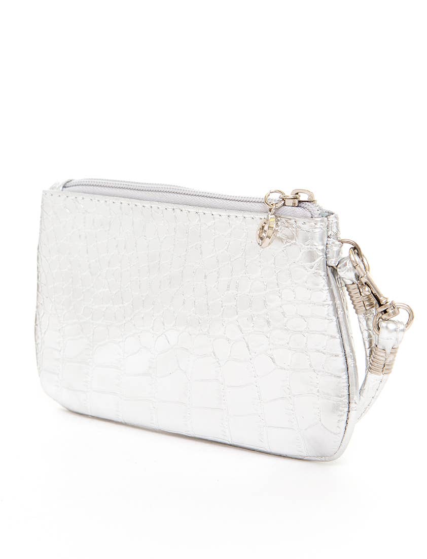 AMPERE CREATIONS - Wholesale Wristlet - Brighton Vegan Leather Inspired Croco Imitation Wristlet Bag19