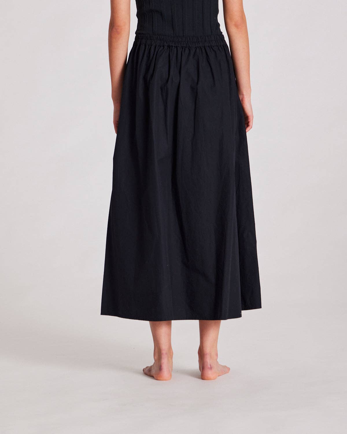 gai-lisva - Wholesale Skirt - Women's - Astrid Long Skirt Poplin - Black1