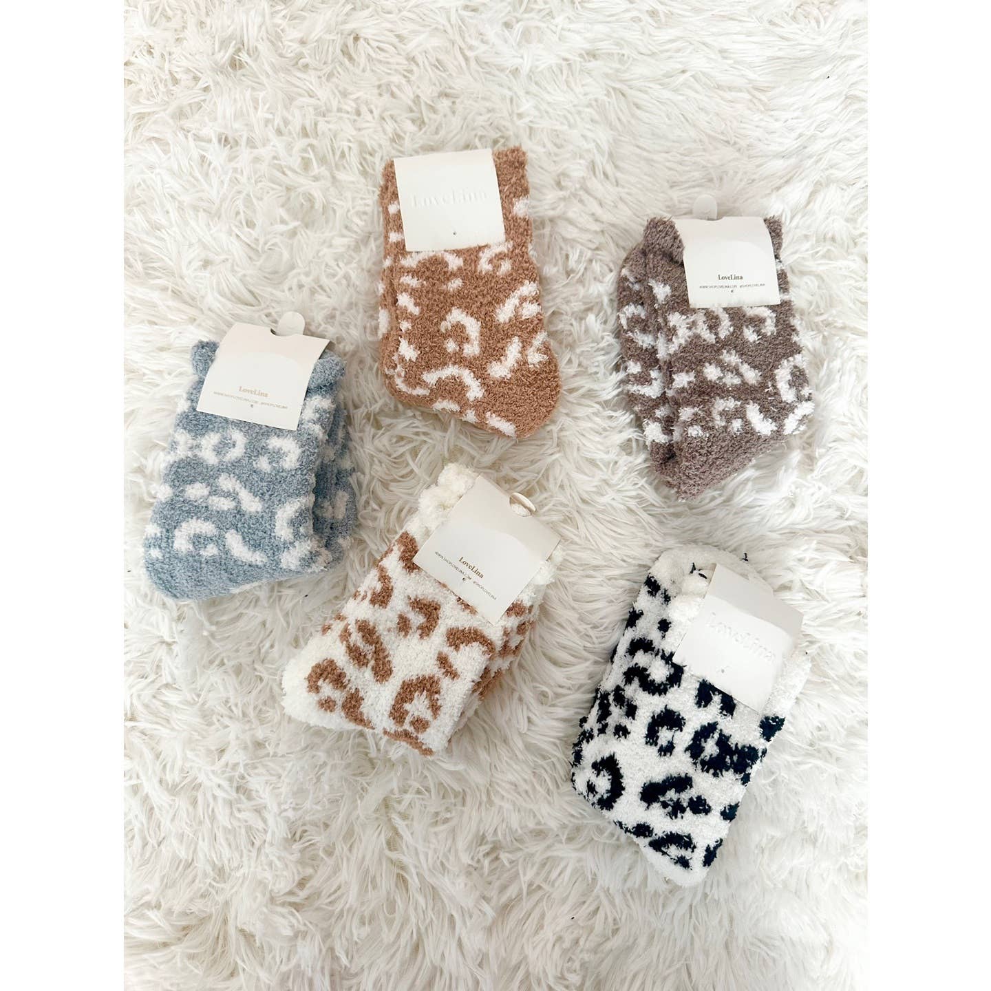 Assorted Leopard Print Socks for Women - JAMI for wholesale on Faire3
