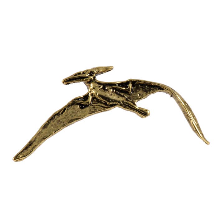 Creative Pewter Designs - Vendita all'ingrosso Spille - Spilla da bavero in peltro con dinosauro volante pterodattilo, A1904
