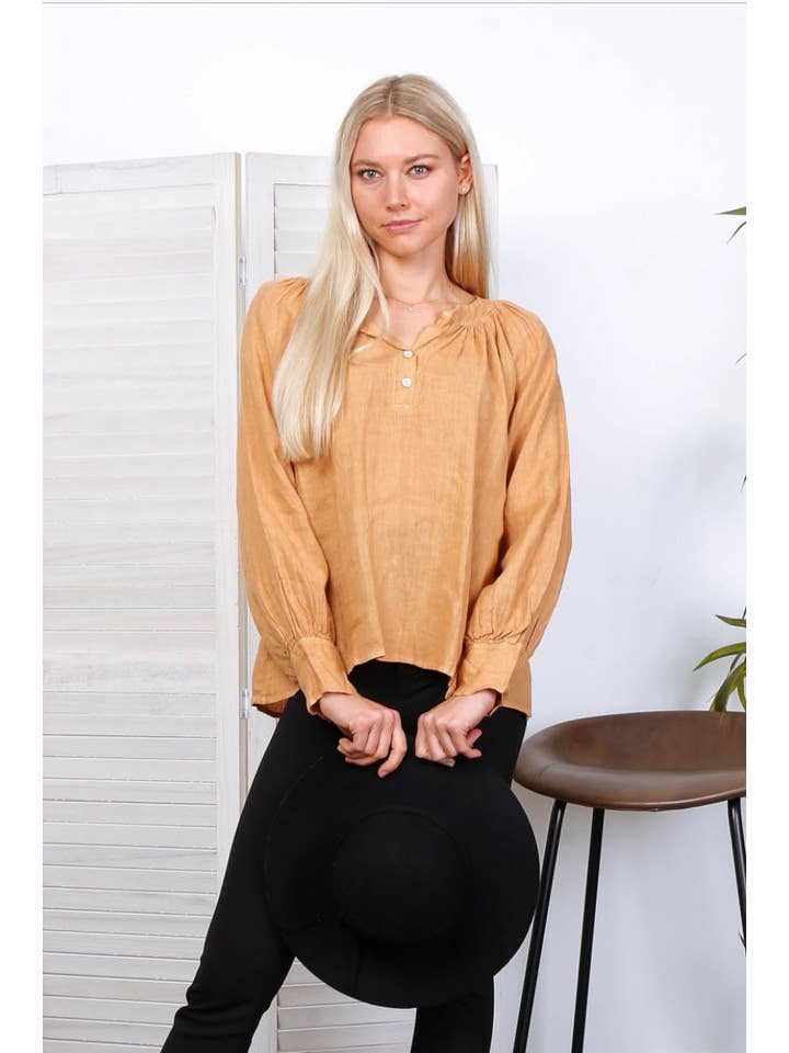 LÉA & LUC – wholesale Blus - Dam – Blus i 100 % linne REF.792316