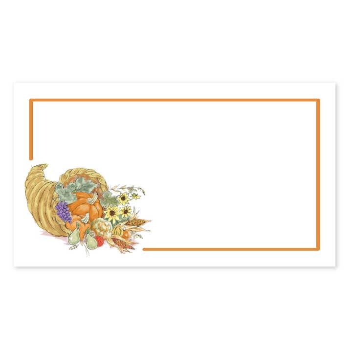 CORNUCOPIA PLACE CARDS for wholesale by Donovan Designs