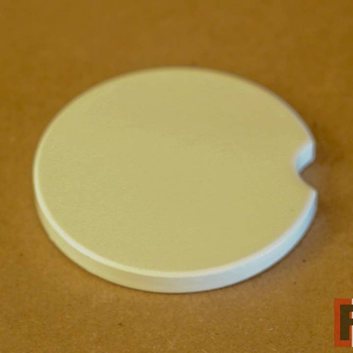 Ceramic Car Coaster 2.5" Dia for wholesale by Five Red Engraving