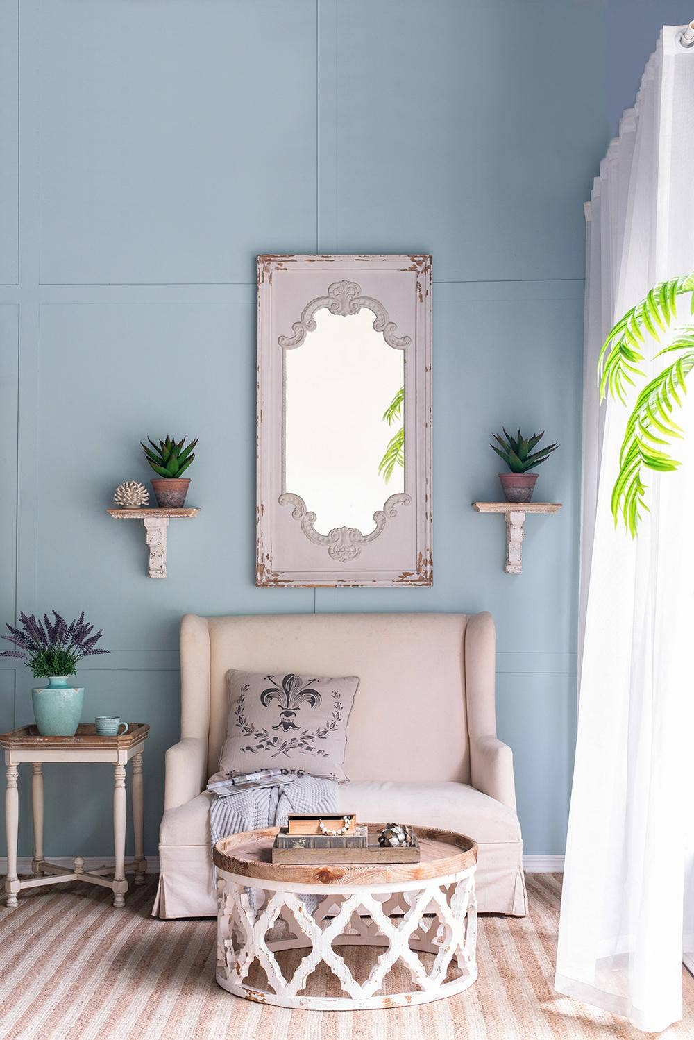 A&B Home Group Inc. - Vendita all'ingrosso Mensole da parete - Mensola da parete in legno invecchiato 14x9x11,5" con design a mensola.8