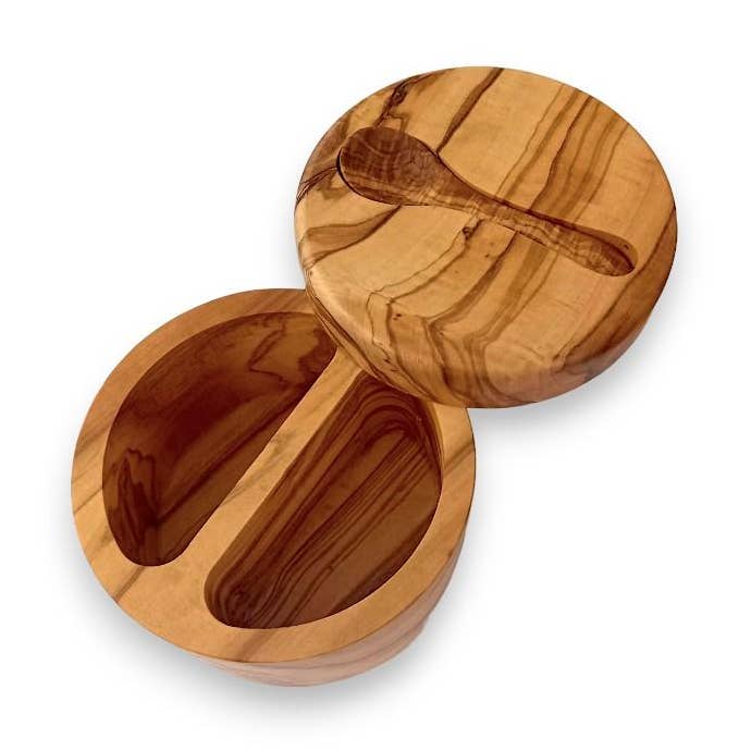 Oliveart – wholesale Salt & pepper shaker set – Salt Cellar with Spoon0