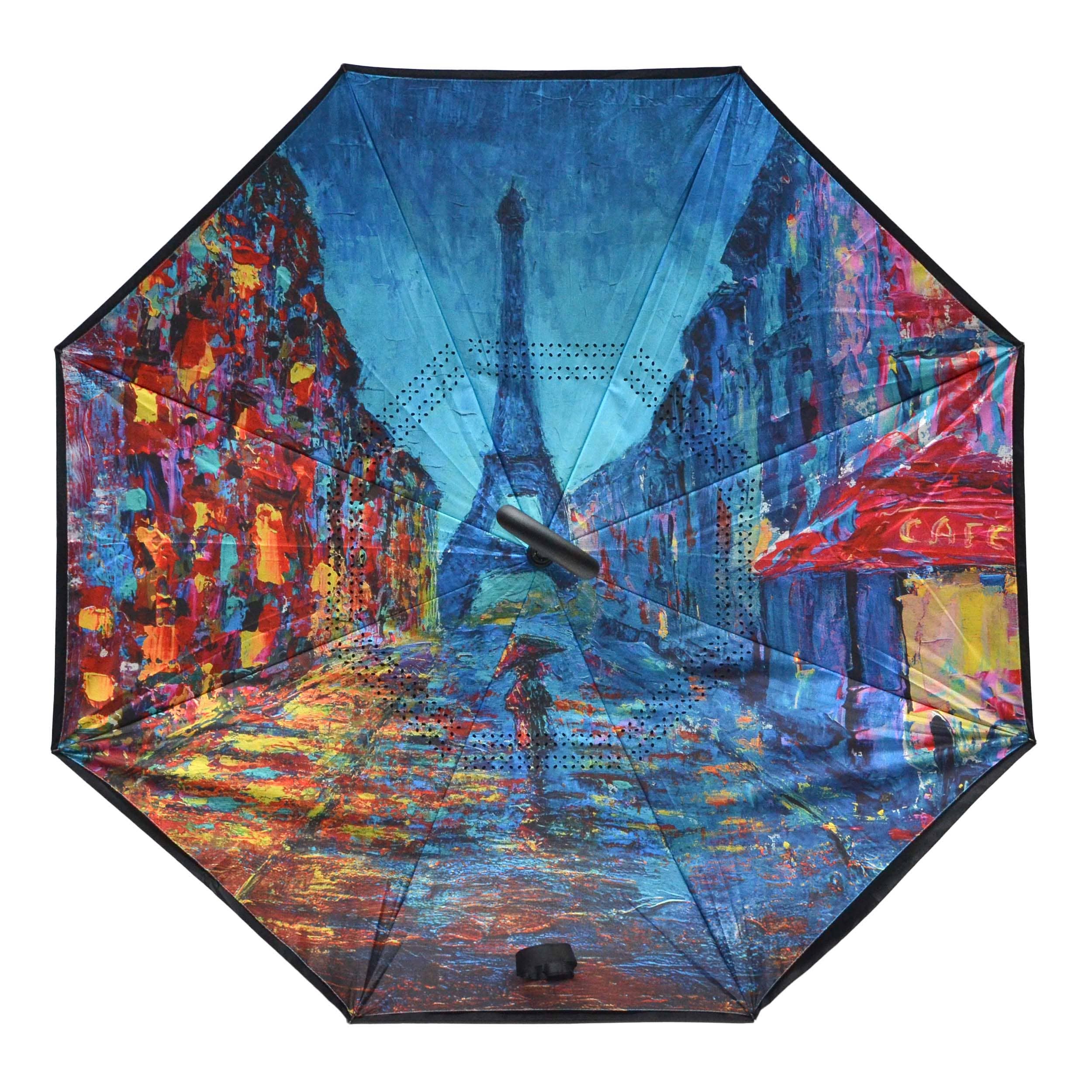 Calla Products – wholesale Paraply - Unisex – Inverterat paraply – Topsy Turvy-design, unika tryck25