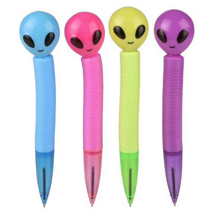 La Luna Bella - Toys – Großhandel Klassisches Spielzeug – Kinder – 8,5" Pop Tube Alien Stift 12er-Pack - LLB Toys