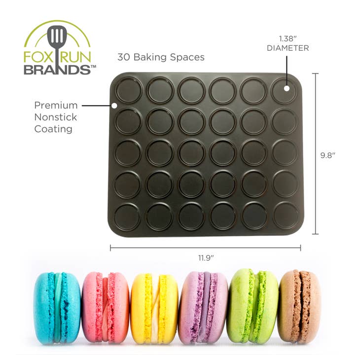 Fox Run Brands - Wholesale Baking Sheet/Mat - Fox Run Mini Macaron Baking Pan, 11.9” x 9.8”4
