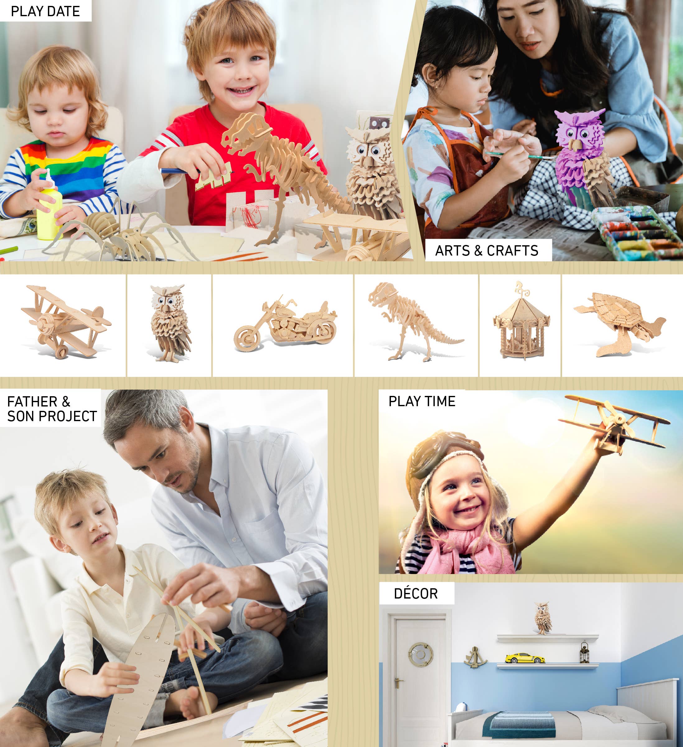 Cota Global - Wholesale Puzzle - Kids - 3D Puzzles - Owl4